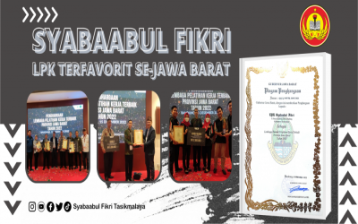 Lembaga Pelatihan Kerja (LPK) Awards Tingkat Provinsi Jawa Barat, Kab. Tasikmalaya Berhasil Memperoleh Juara Favorit