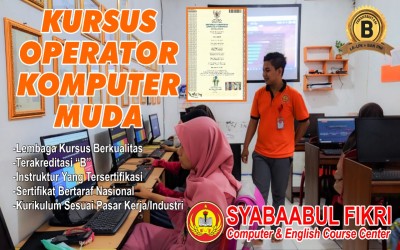 SYABAABUL FIKRI MENERIMA PENDAFTARAN PESERTA DIDIK BARU KURSUS KOMPUTER TAHUN 2026